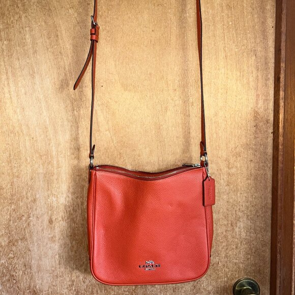 Coach Ellie File Bag Orange - Picture 1 of 4